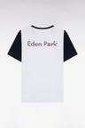 Relaxed fit white cotton short-sleeved T-shirt