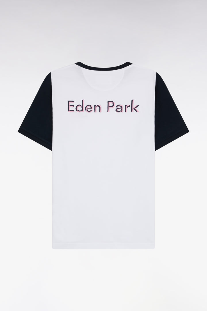 T-shirt à manches courtes en coton blanc coupe décontractée