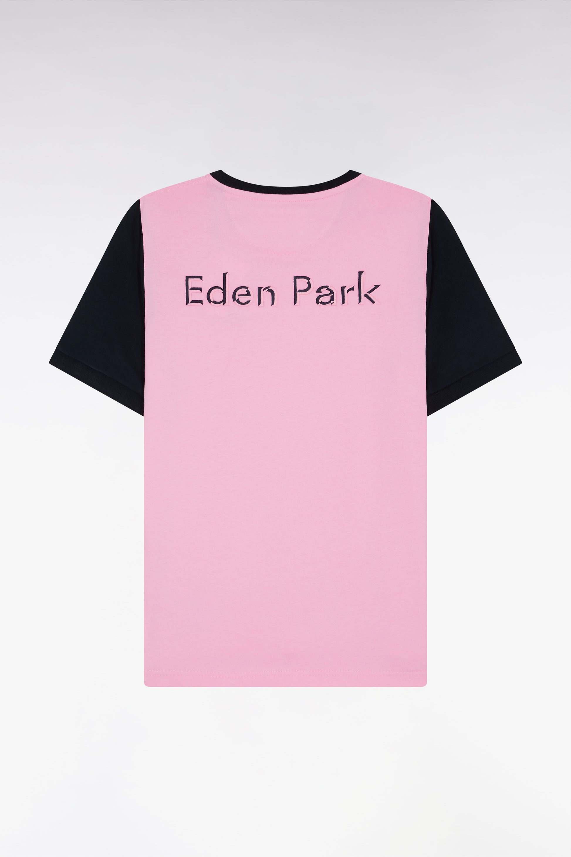 T-shirt à manches courtes en coton rose coupe décontractée