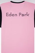 T-shirt à manches courtes en coton rose coupe décontractée