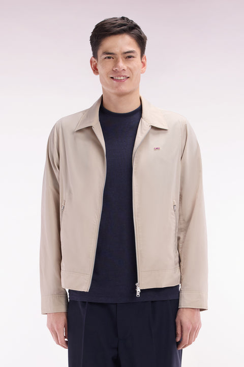 Blouson zippé beige - Image 1