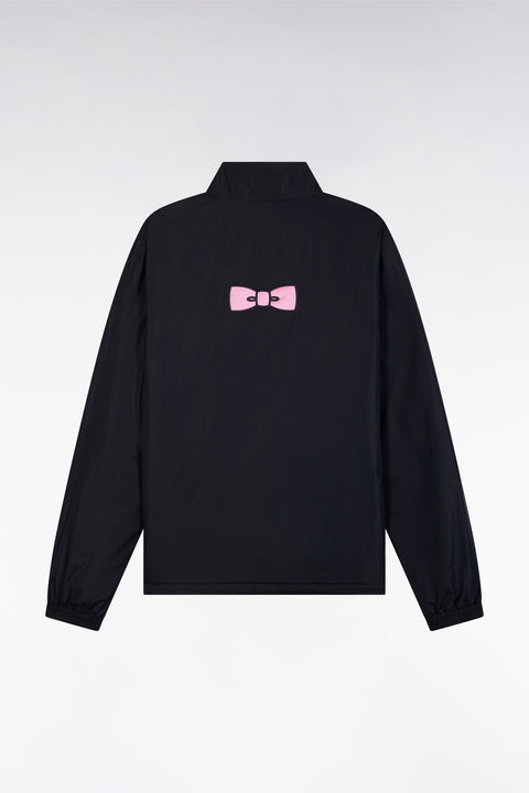 Blouson coupe-vent en nylon mat marine brodé - Image 2