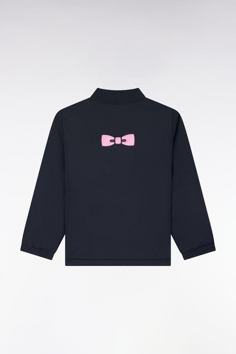 Blouson coupe-vent zippé bleu marine - Image 2