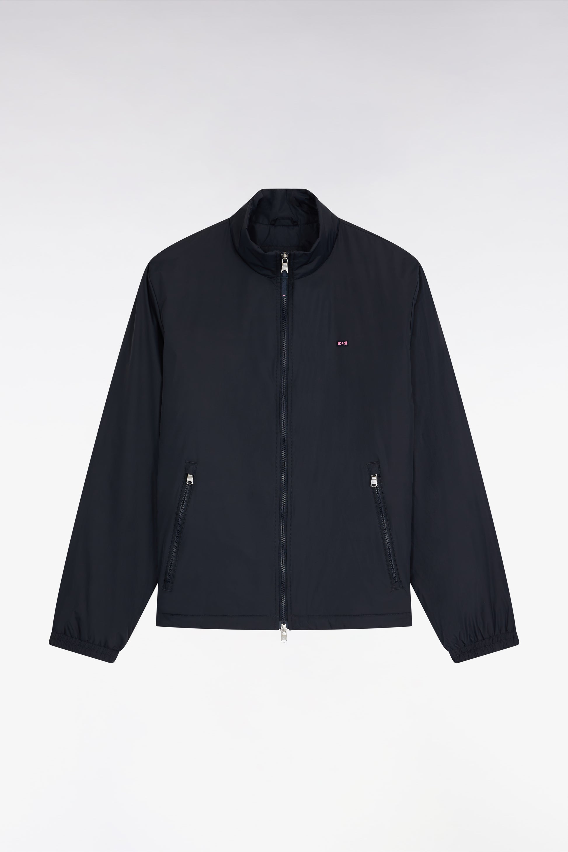 Blouson coupe-vent en nylon marine