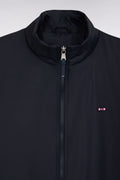 Blouson coupe-vent en nylon marine