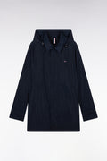 Imperméable à capuche bleu marine