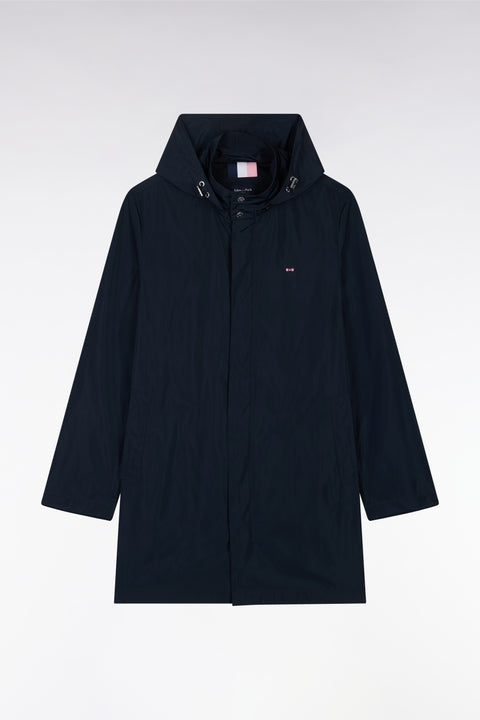 Parka à capuche intégrée bleu marine - Image 2