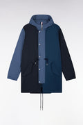 Parka unisexe zippée marine