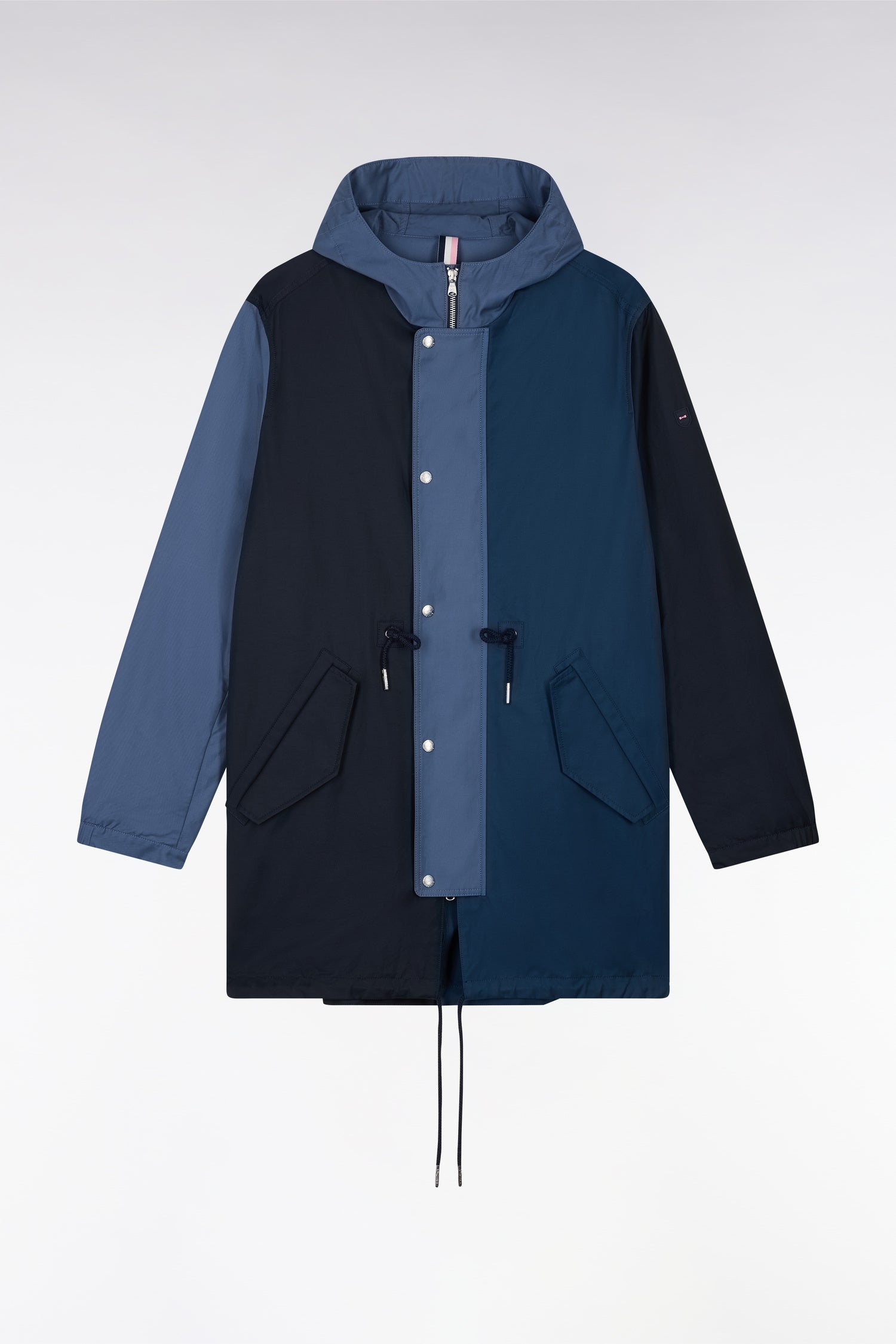 Parka unisexe zippée marine