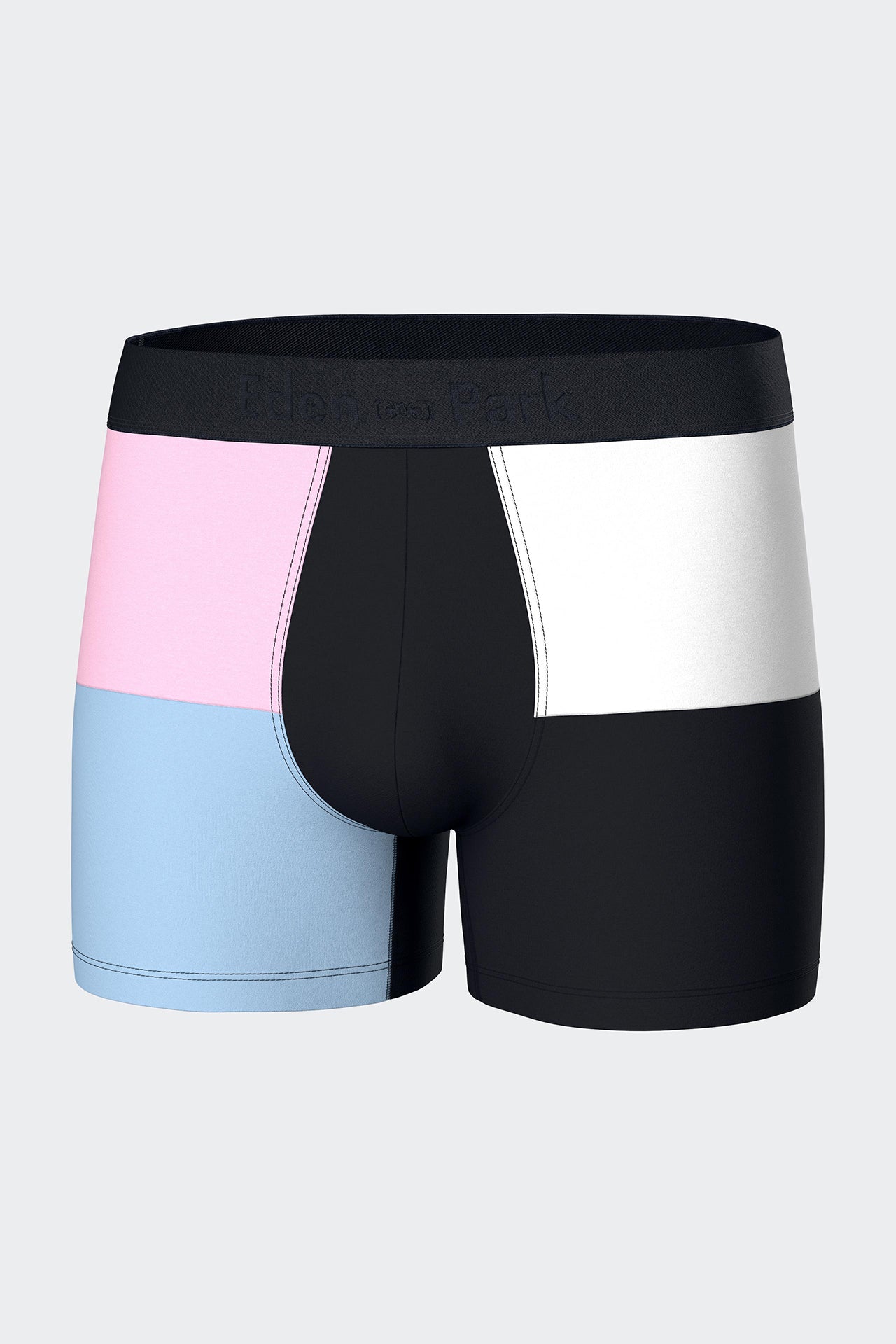 Cut and sewn boxer shorts in stretch cotton jersey