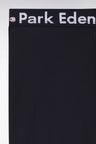Navy stretch leggings with signature elastic waistband