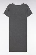 Chemise de nuit en modal stretch gris logo Eden Park