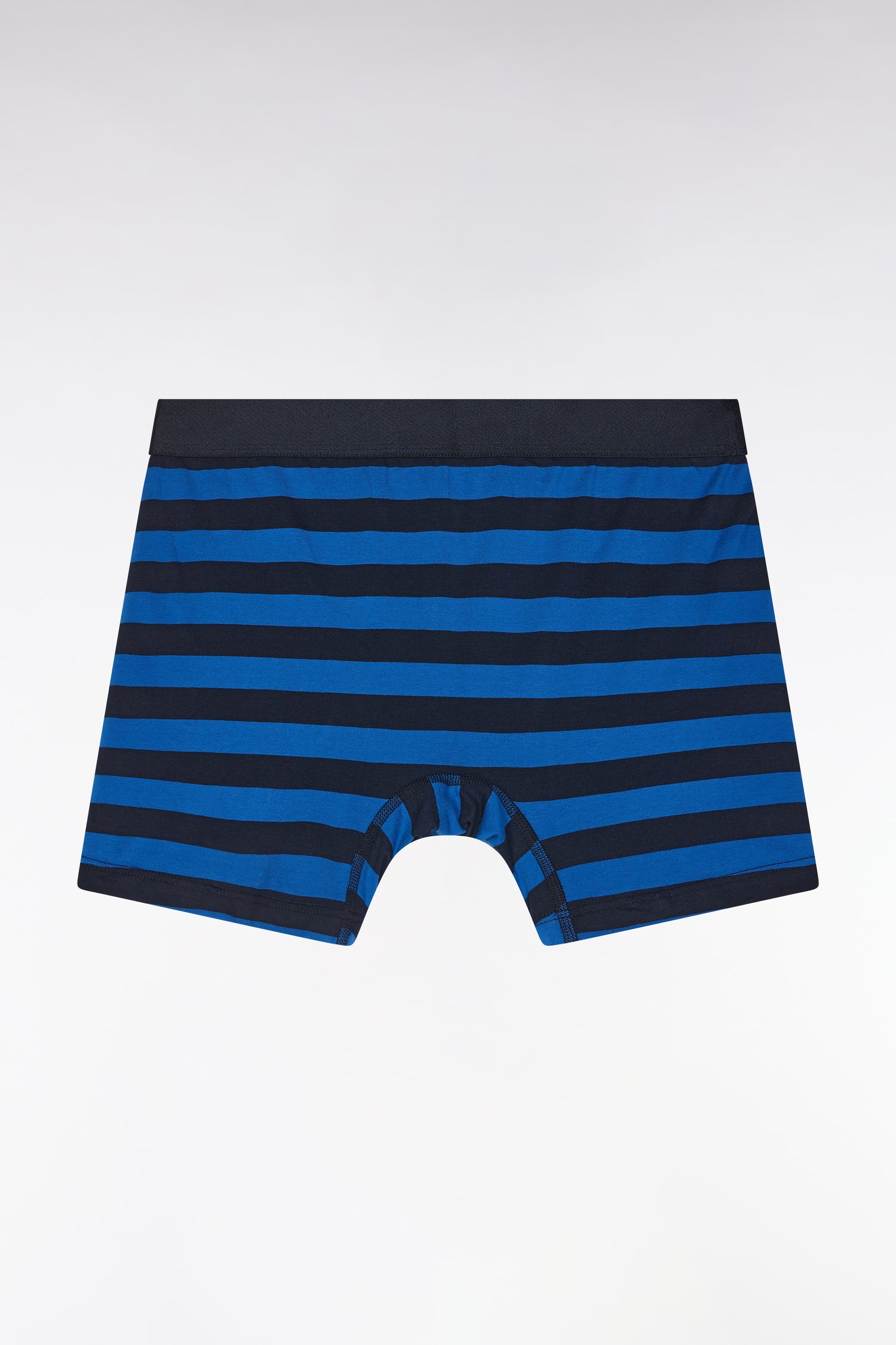 Lot de deux boxers unis et cerclés en jersey de coton stretch marine