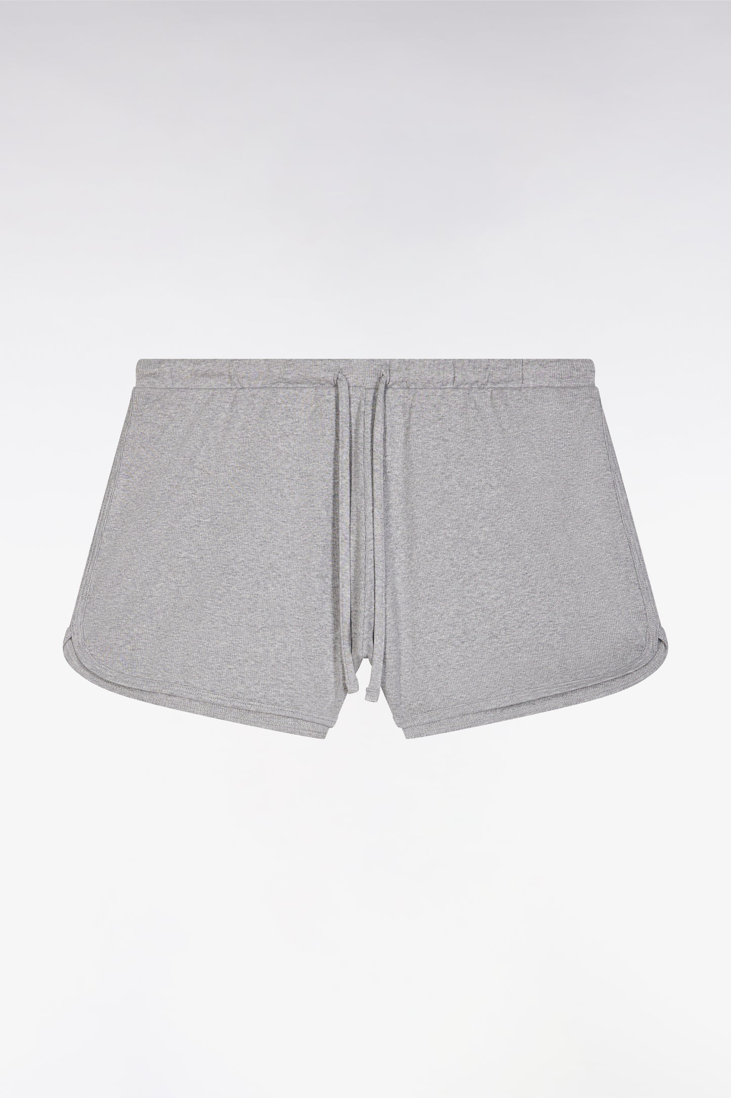 Short cotton pyjamas ribbed tank top white shorts grey - MISSING BOTTOMS