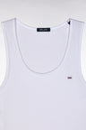 Short cotton pyjamas ribbed tank top white shorts grey - MISSING BOTTOMS