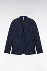 Veste de costume à rayures tennis marine coupe Modern
