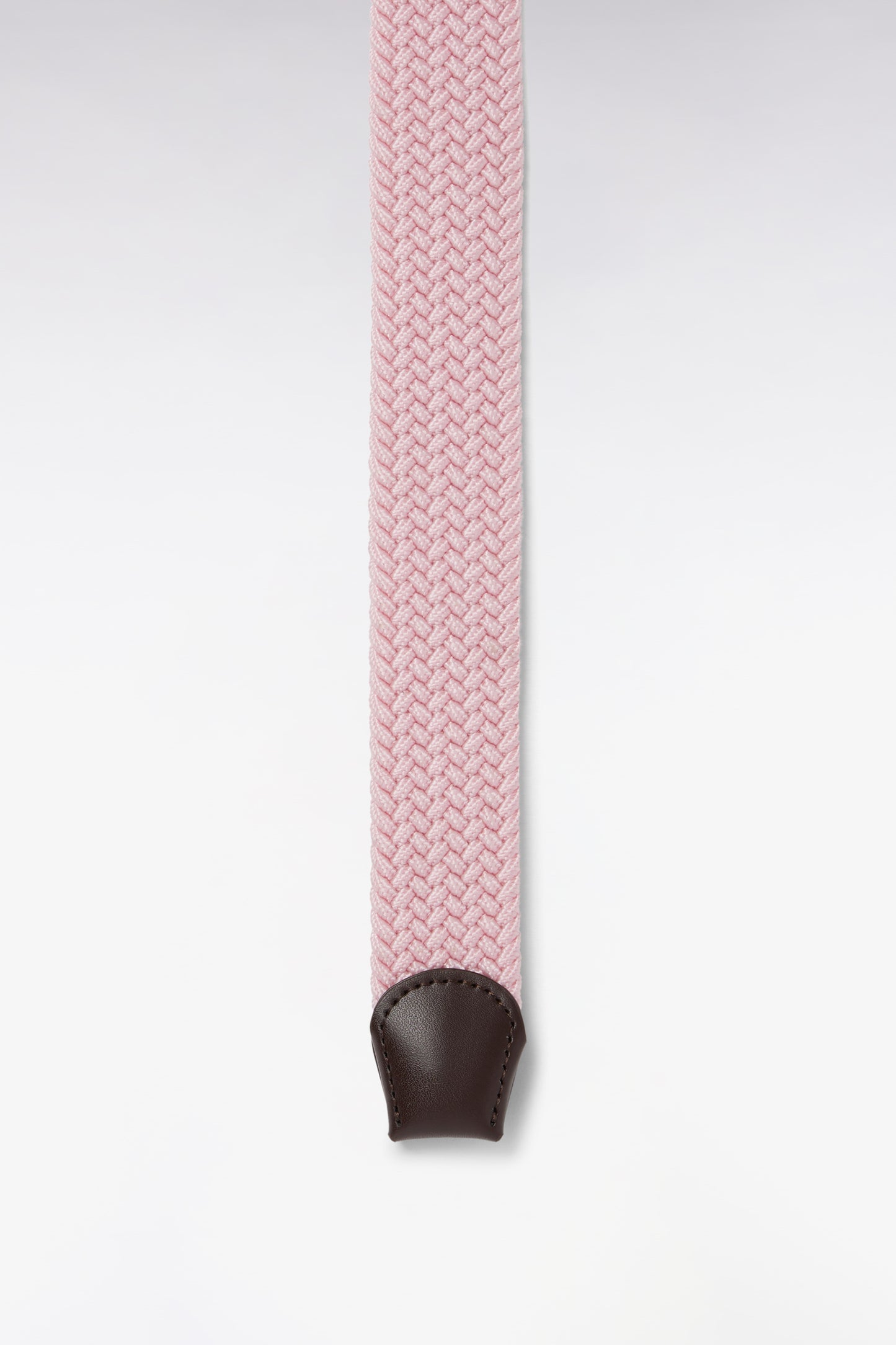 Ceinture textile élastiquée rose