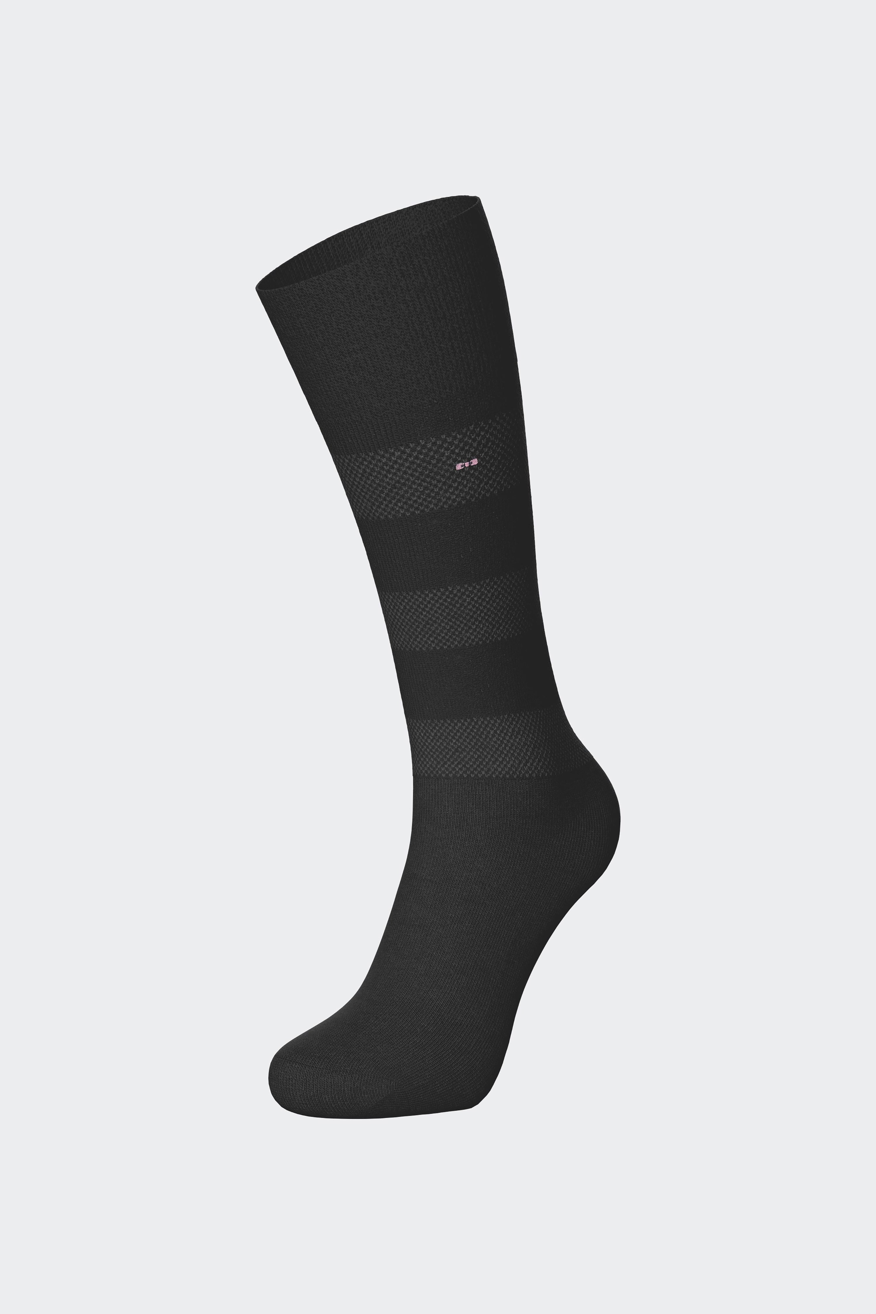 Paire de chaussettes rayées en coton mélangé marine