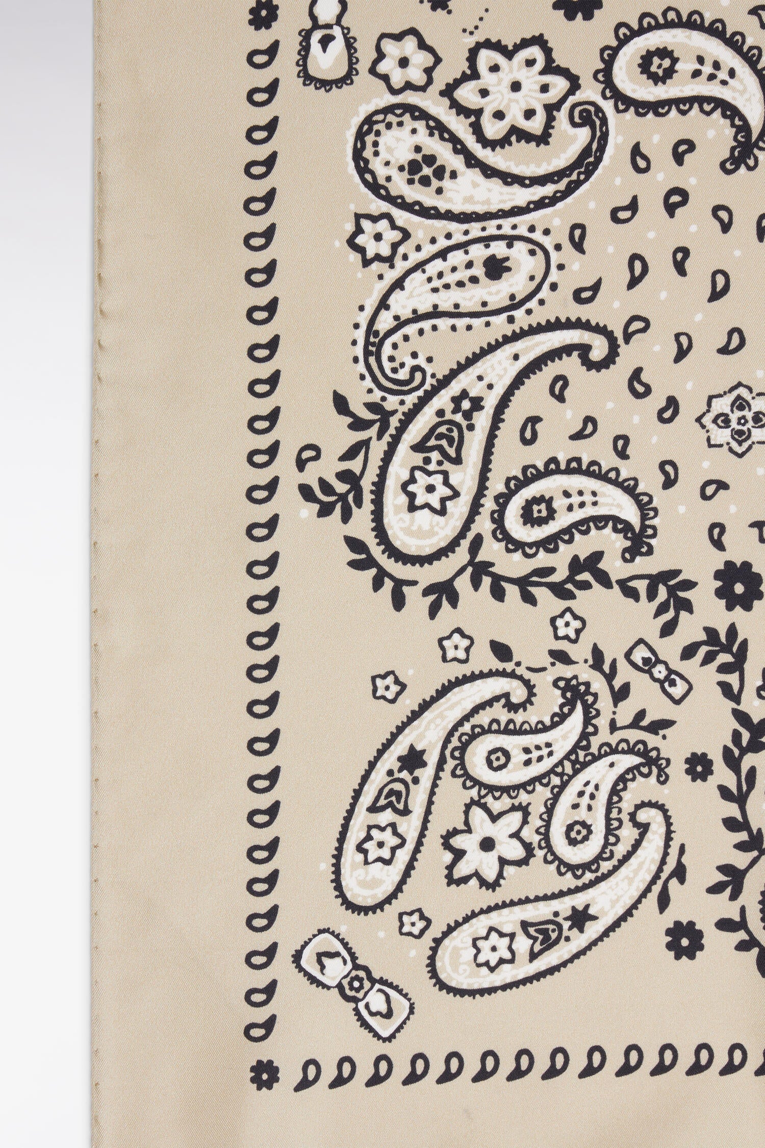 Beige silk twill bandana – Eden Park