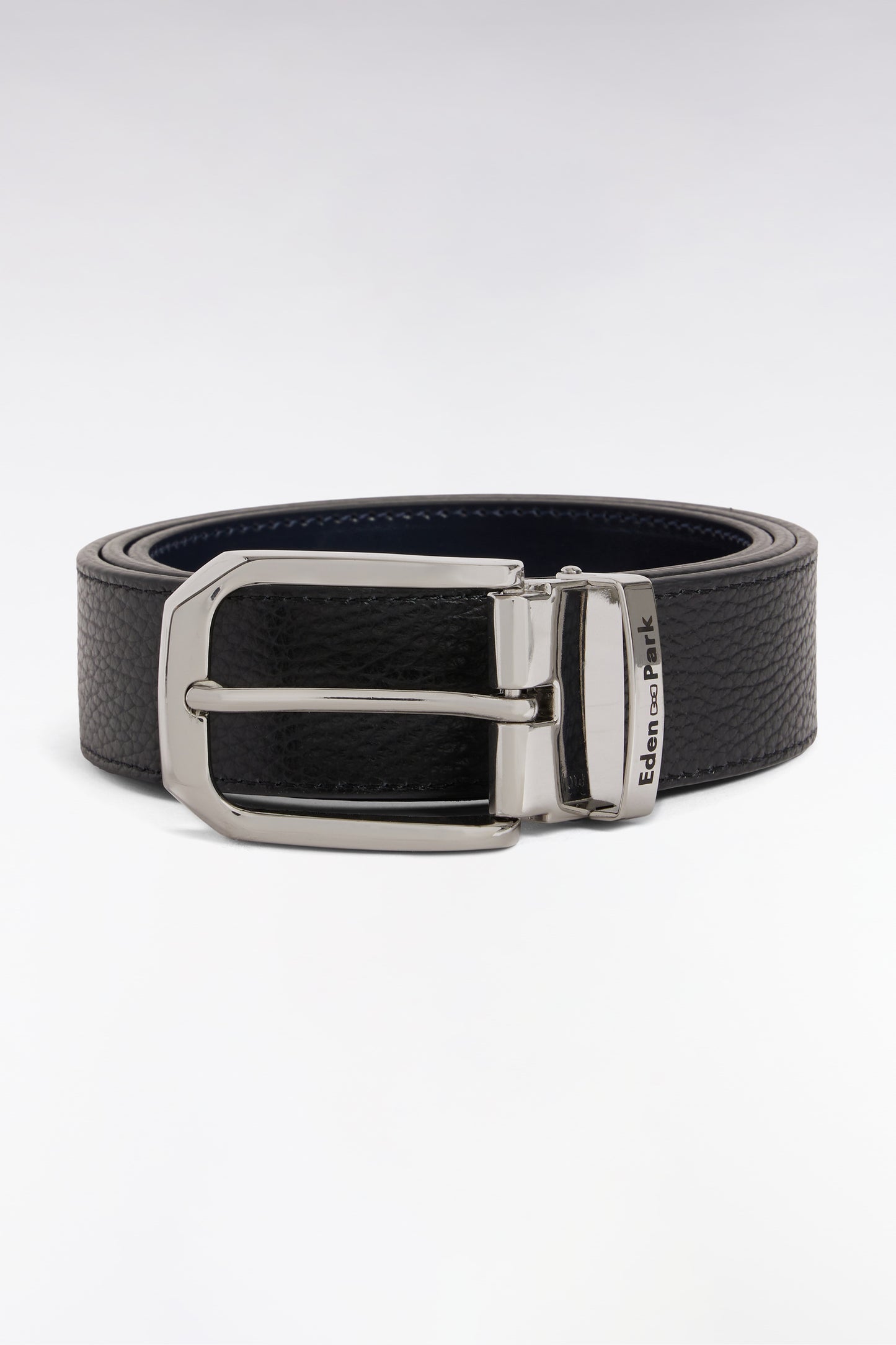 Ceinture réversible en cuir noir