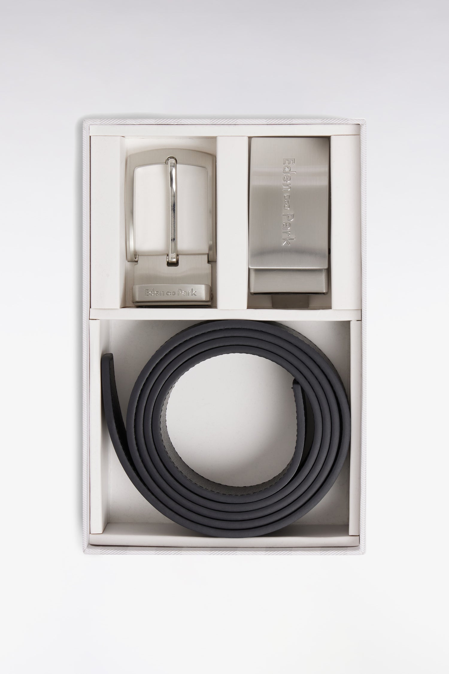 Coffret Gürtel aus Leder von vachette schwarz