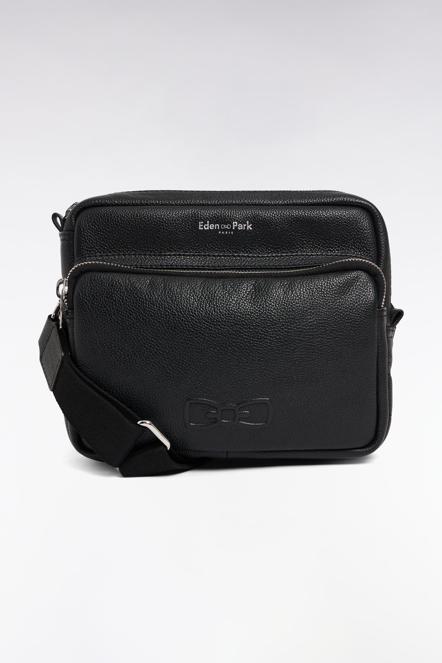 Sac besace en cuir de vachette noir