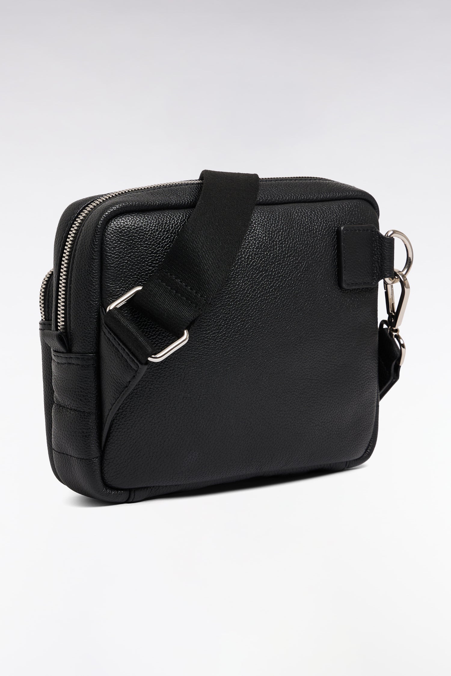 Sac besace en cuir de vachette noir