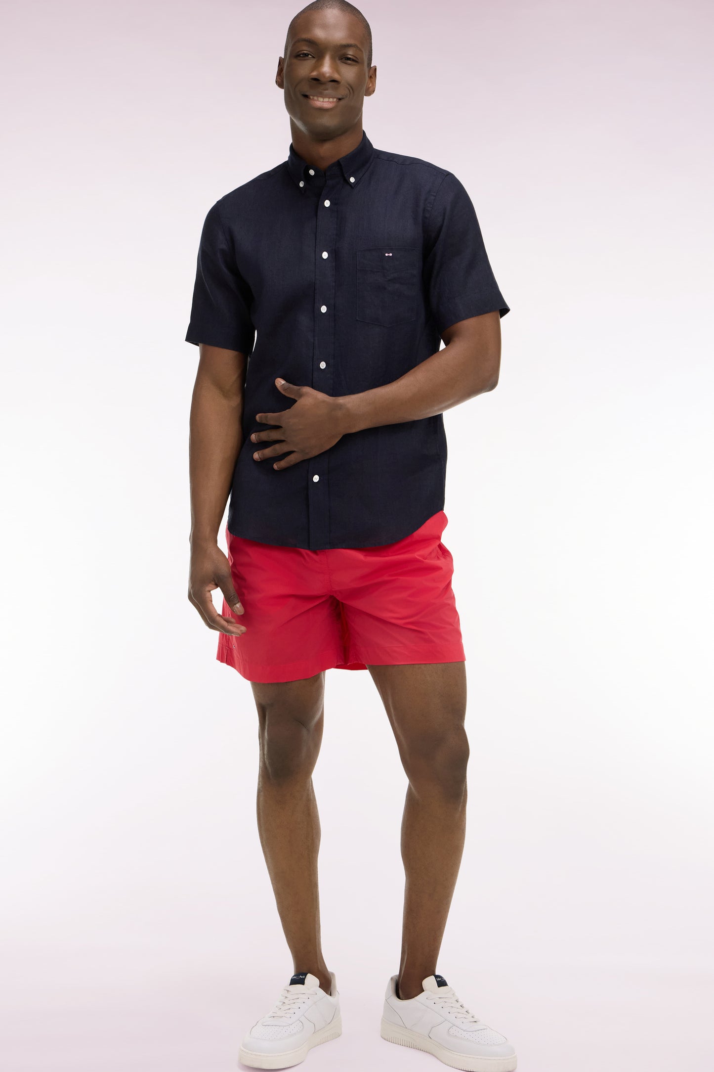 Maillot de bain uni fuchsia