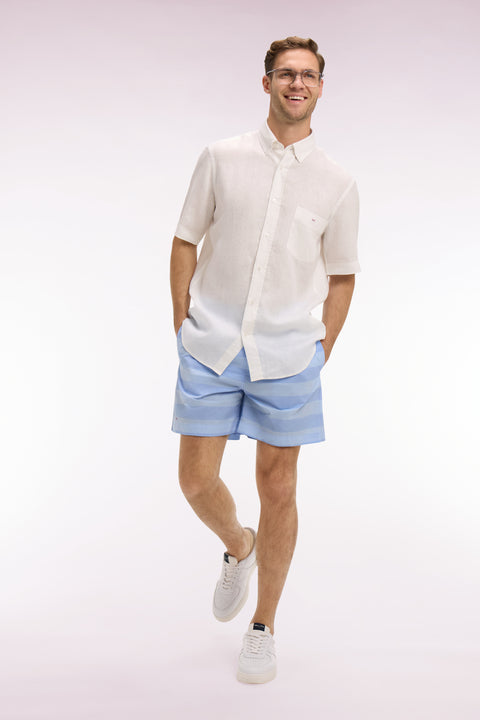 Maillot de bain à rayures bleu ciel - Image 1