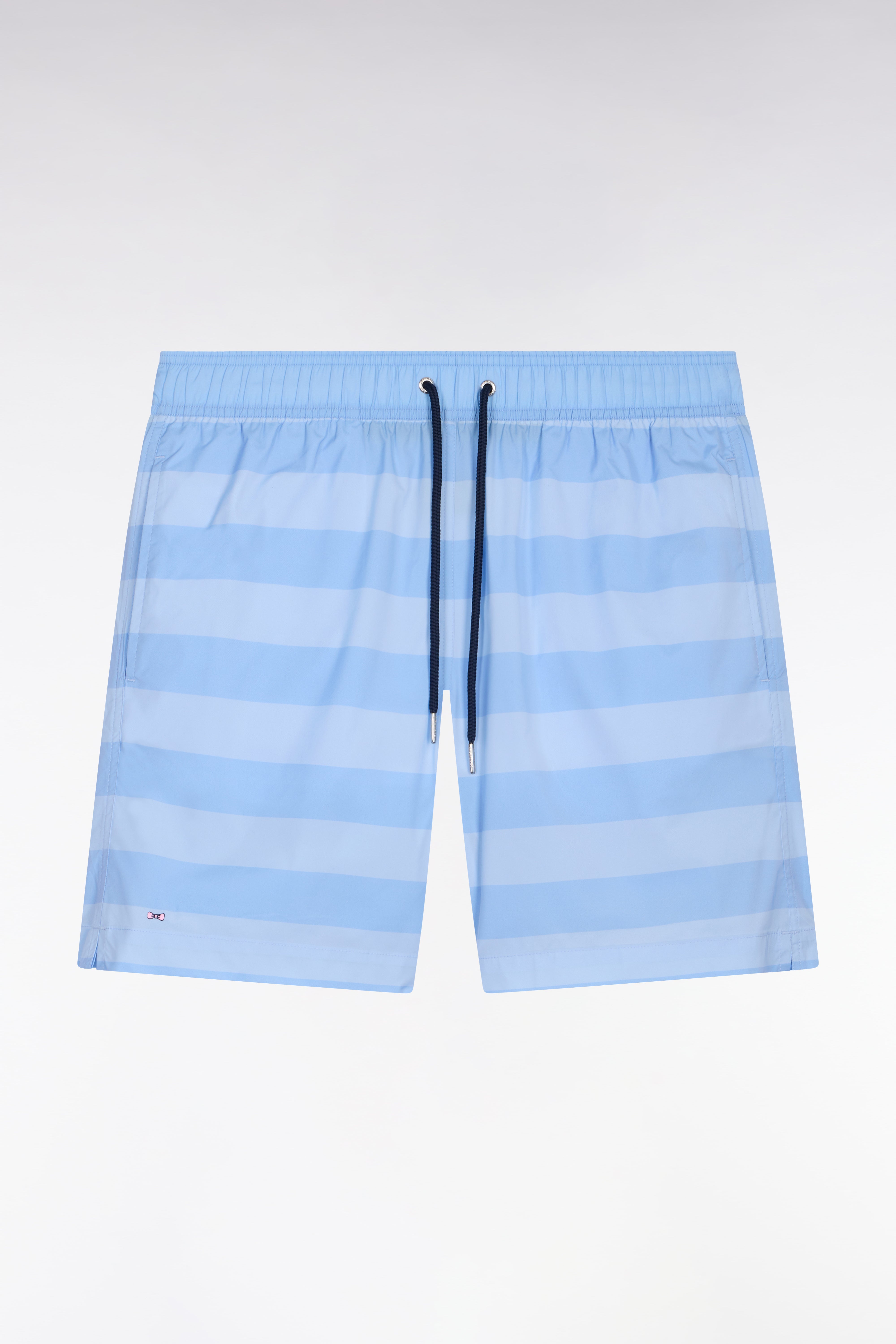Maillot de bain à rayures bleu ciel