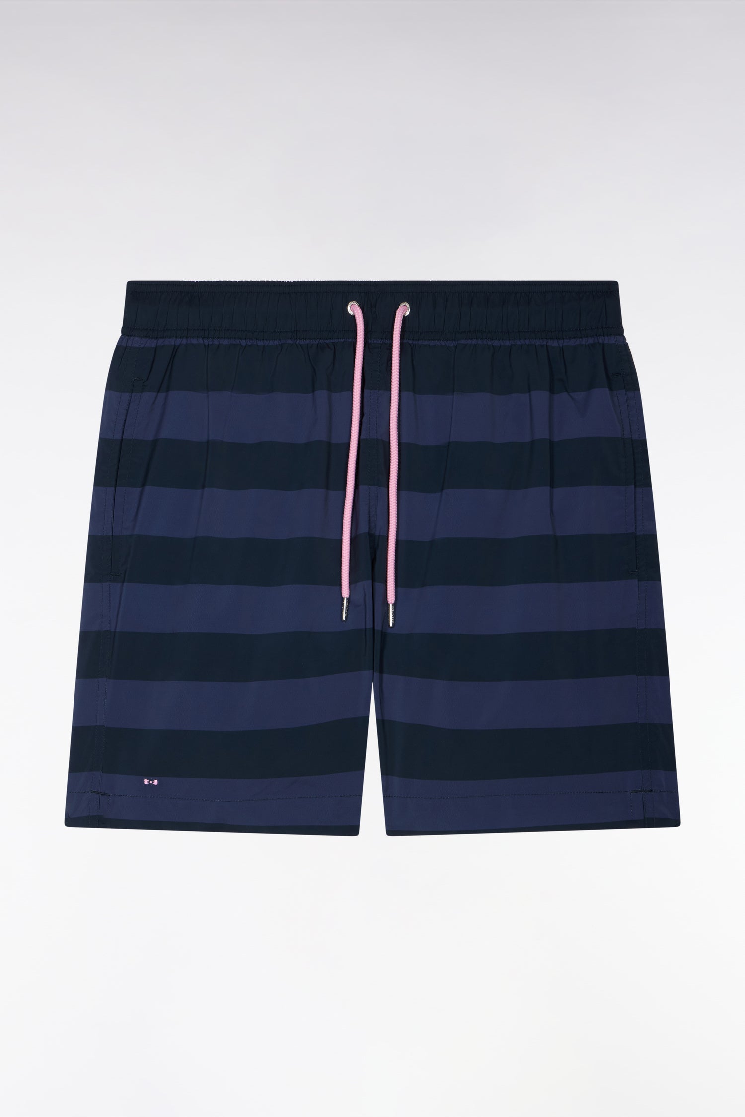 Maillot de bain à rayures marine