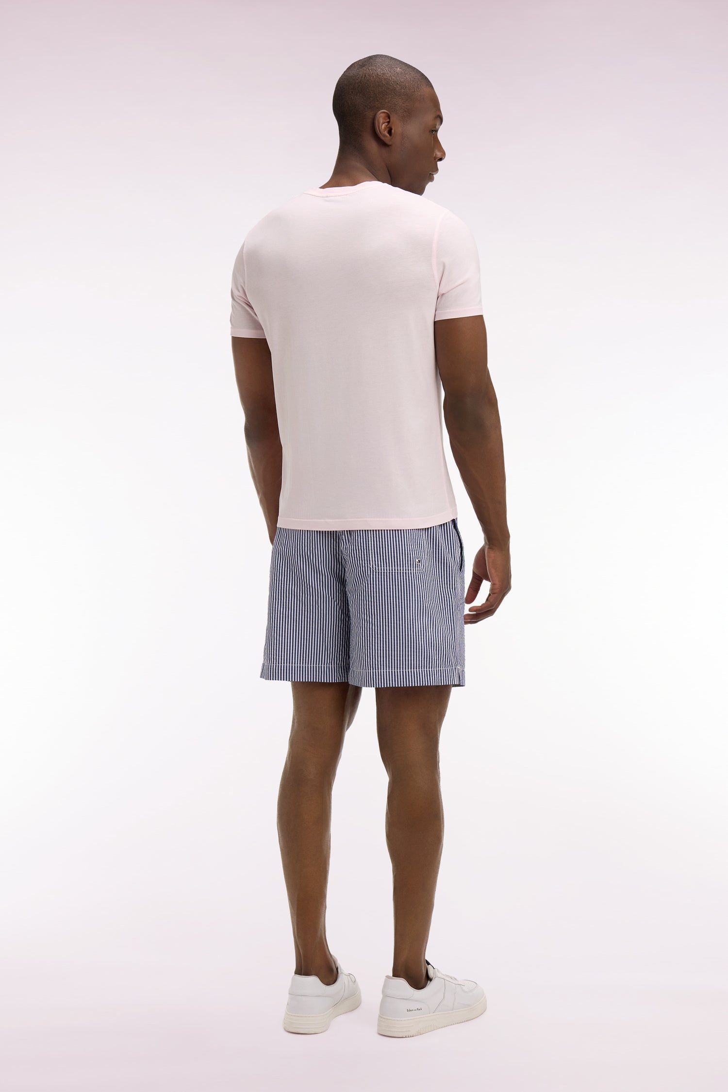 Maillot de bain en coton mélangé marine