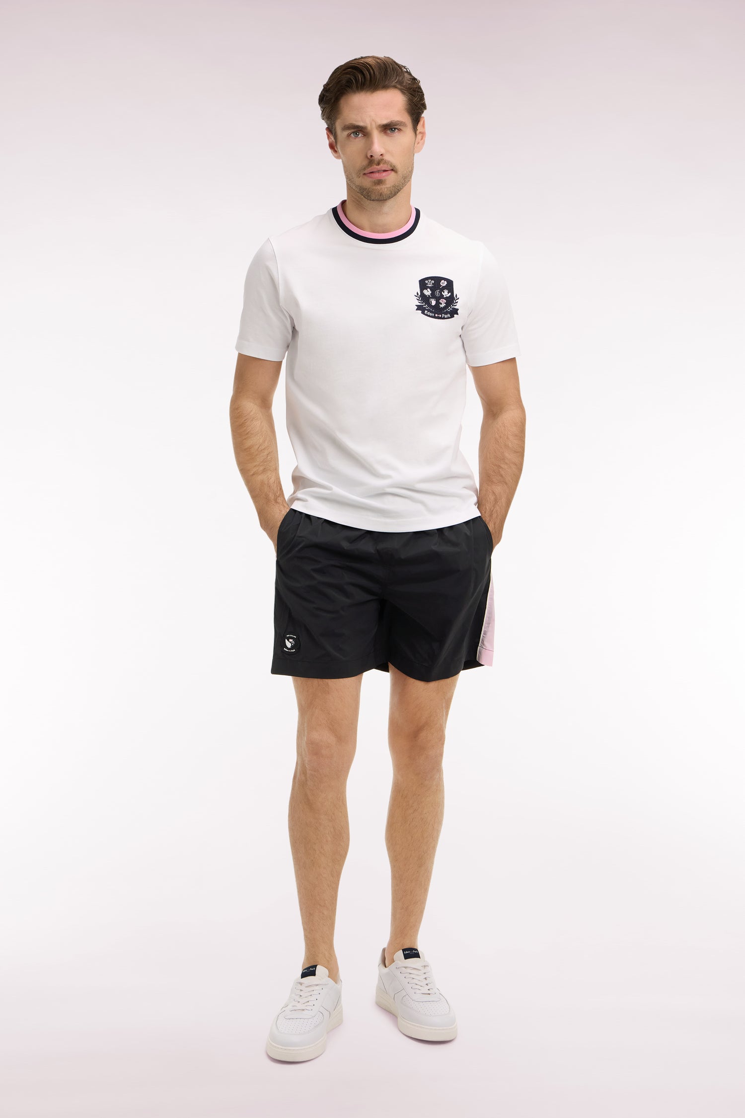 Maillot de bain Nouvelle Zélande noir et rose