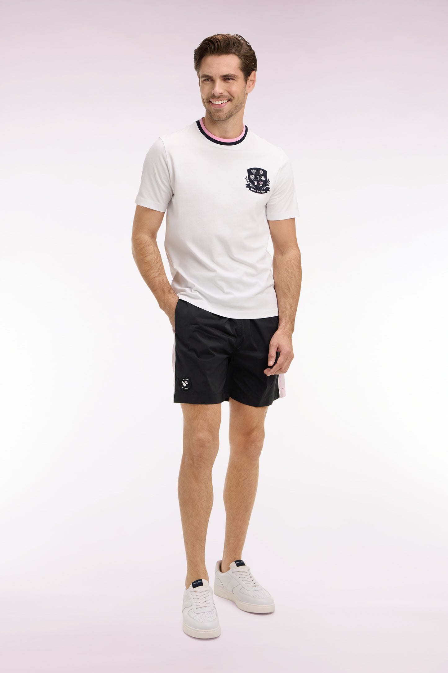 Maillot de bain Nouvelle Zélande noir et rose