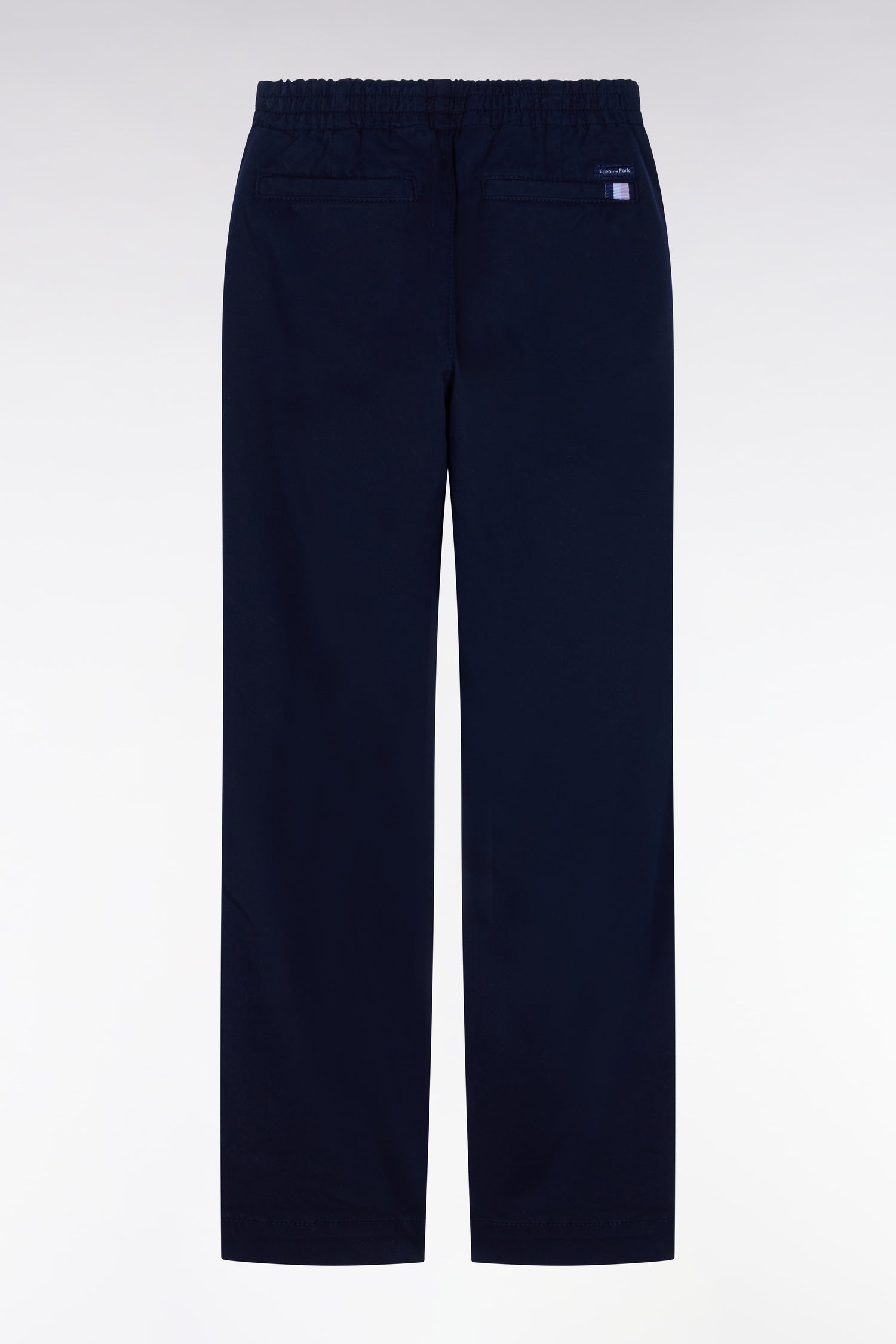 Hose Chinohose mit elastischer Bund aus Baumwolle stretch Marineblau