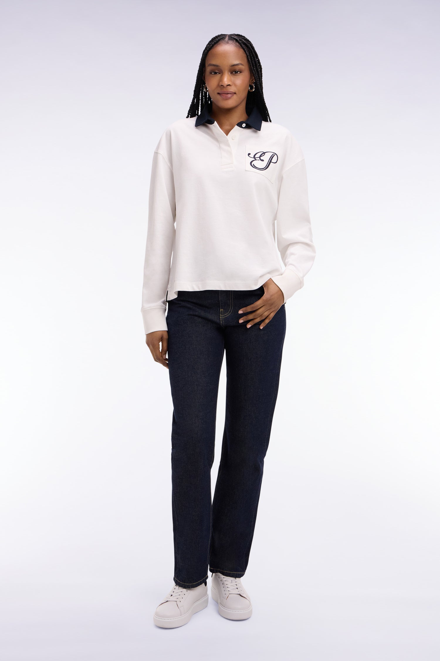 Jean en denim brut coupe regular