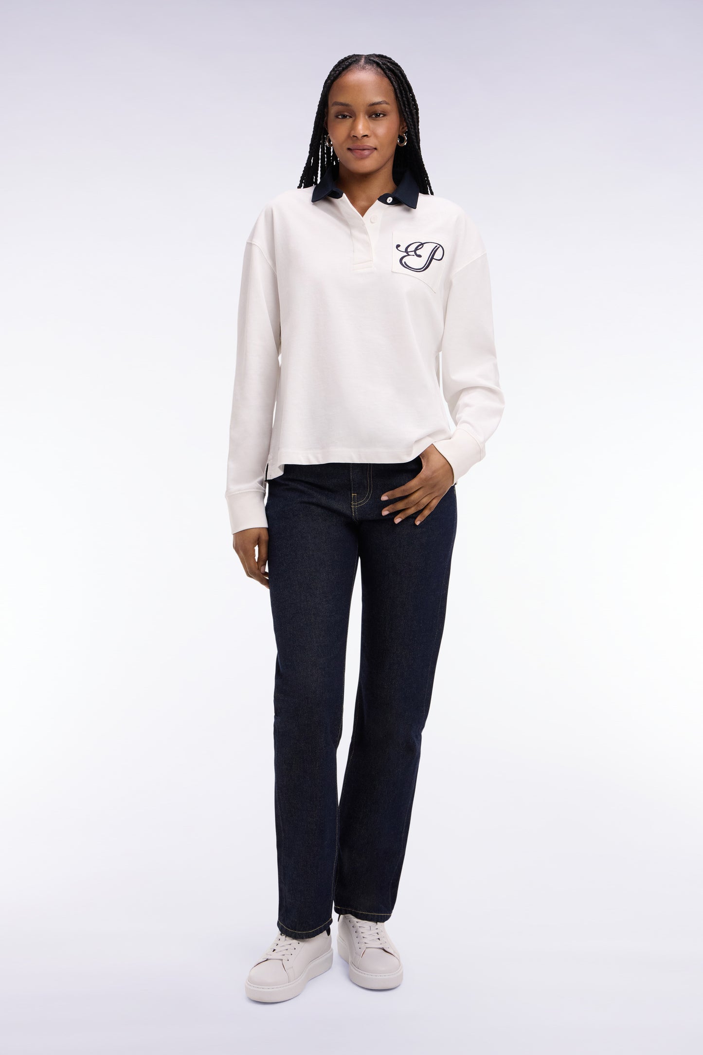 Jean en denim brut coupe regular