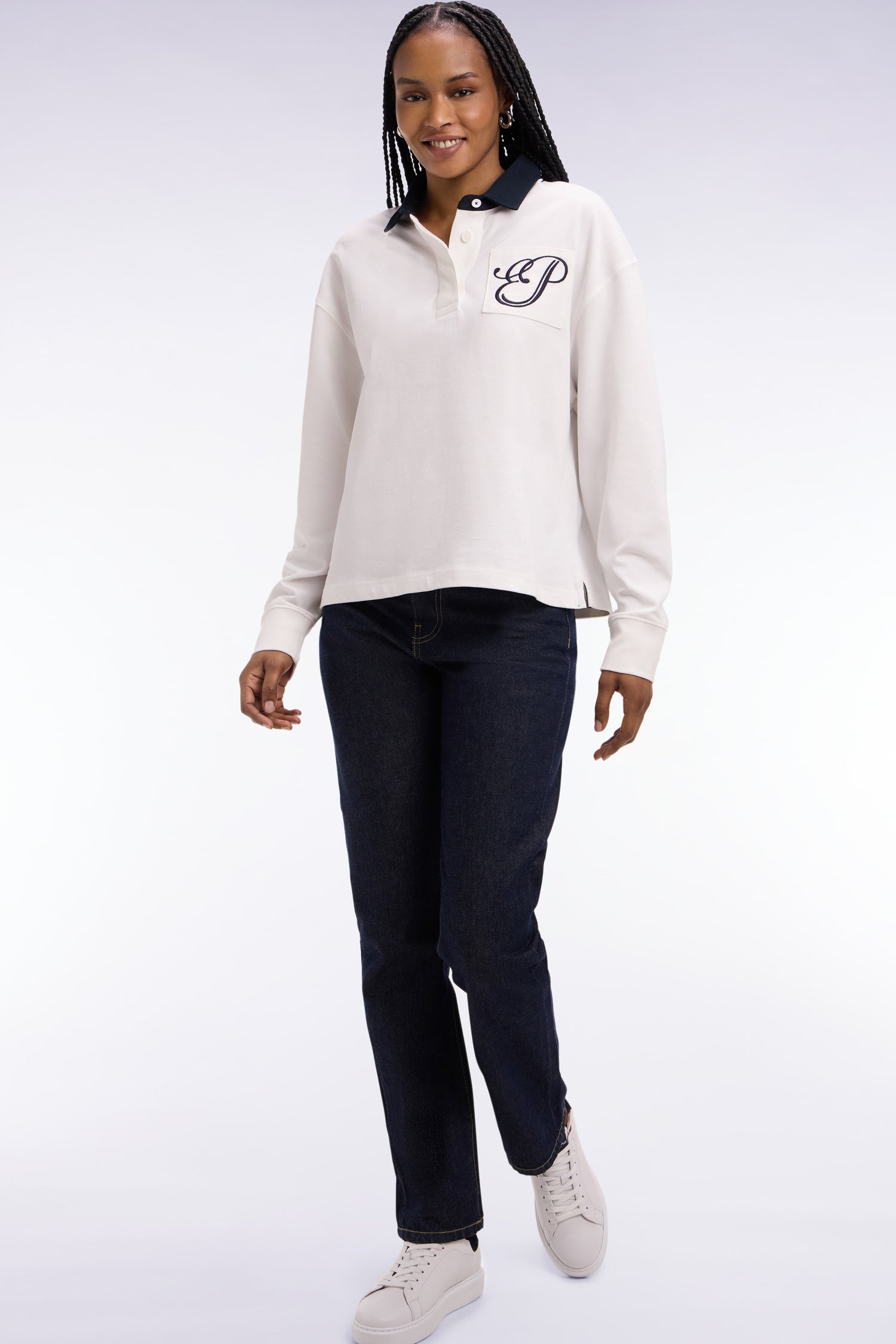 Jean en denim brut coupe regular