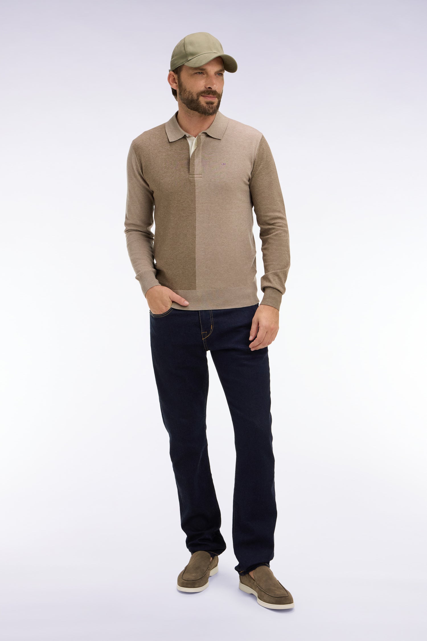 Jean en denim stretch marine one wash coupe slim