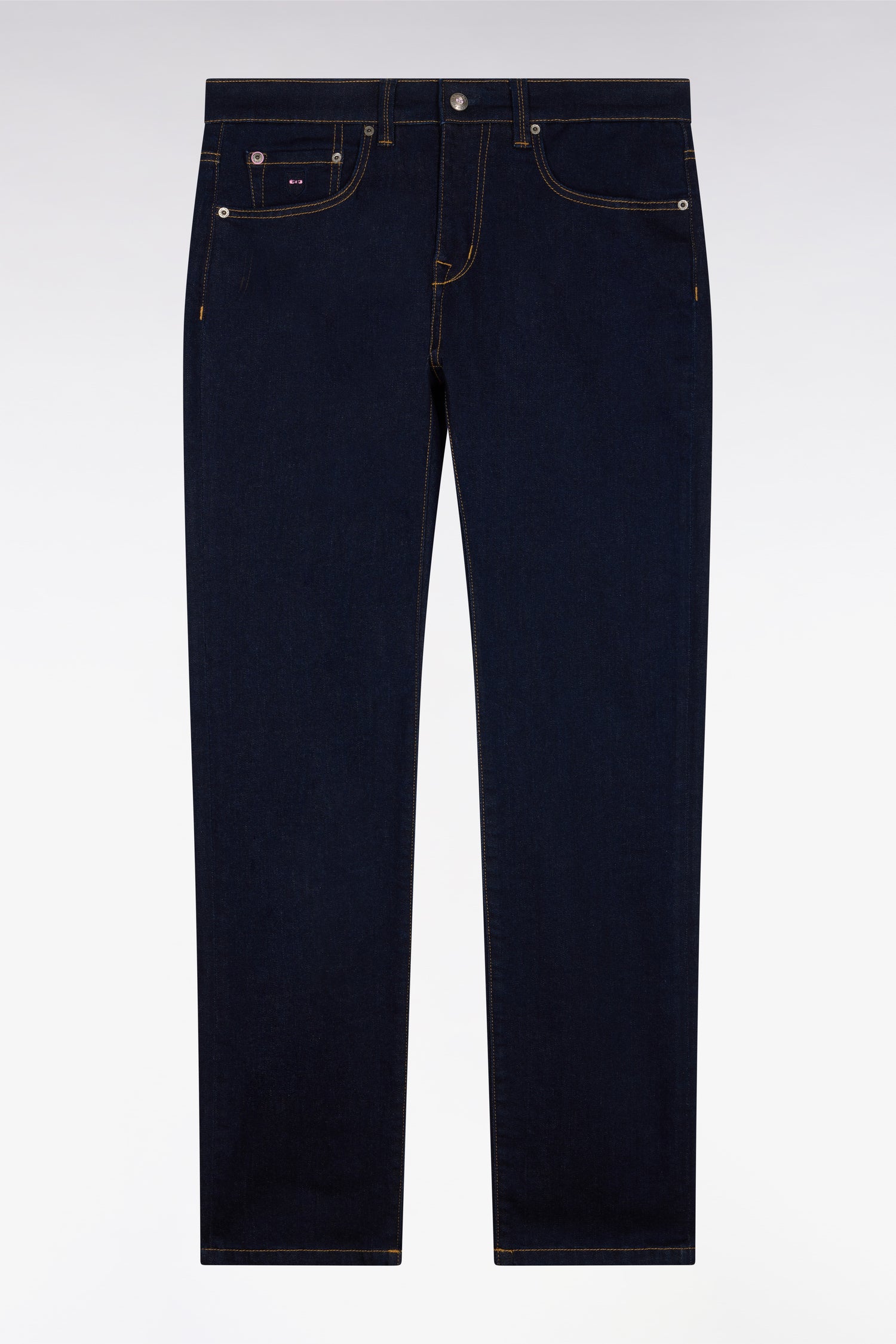 Jean en denim stretch marine one wash coupe slim