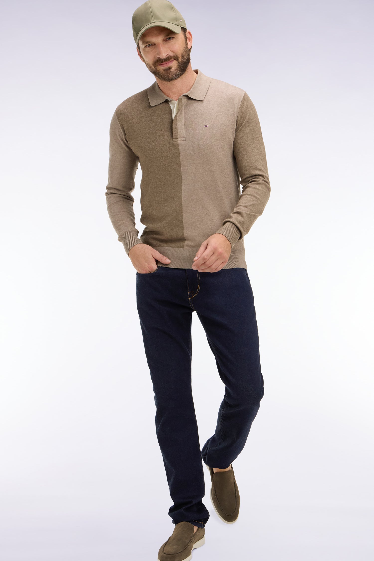 Jean en denim stretch marine one wash coupe slim