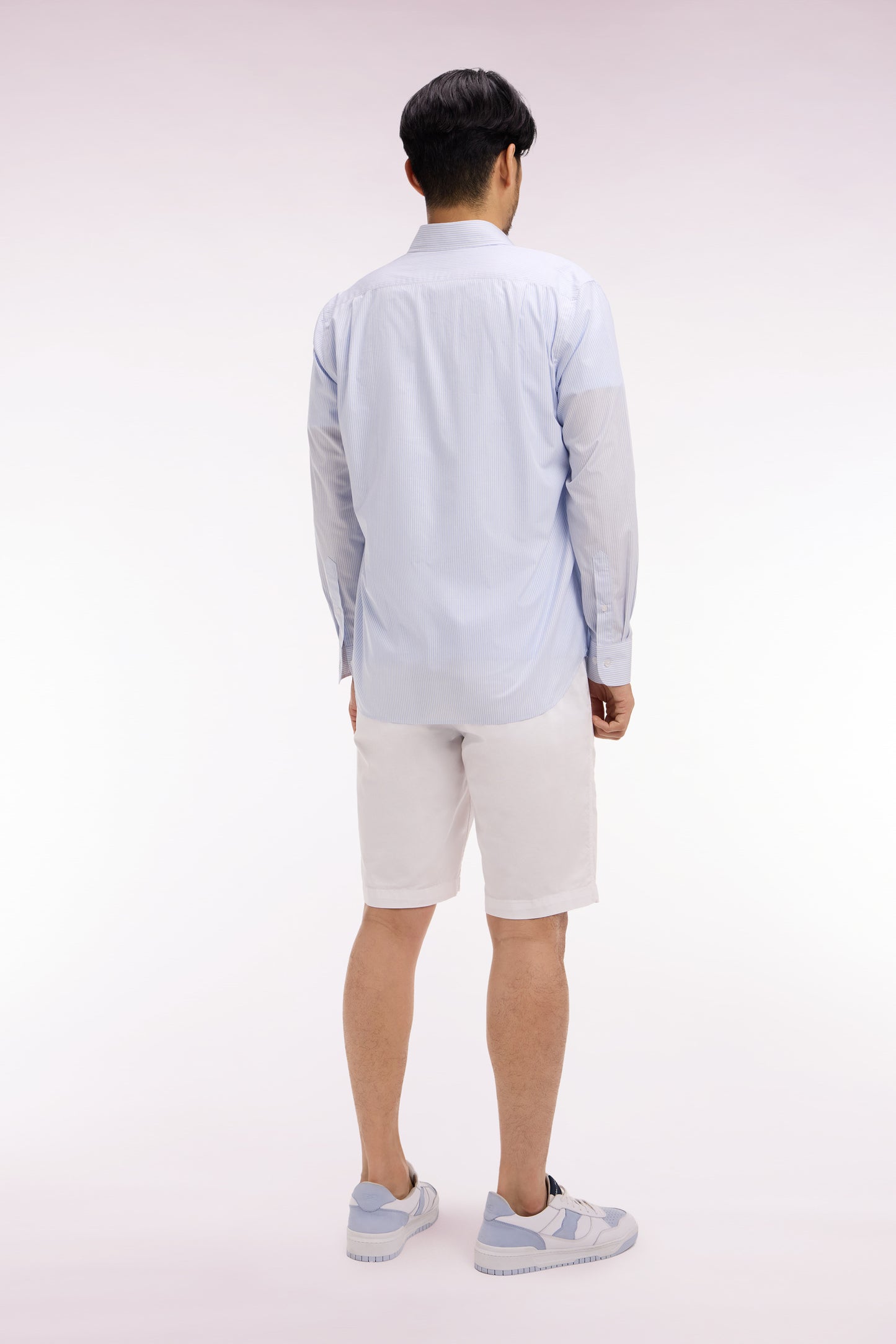 Bermuda chino en gabardine stretch blanc