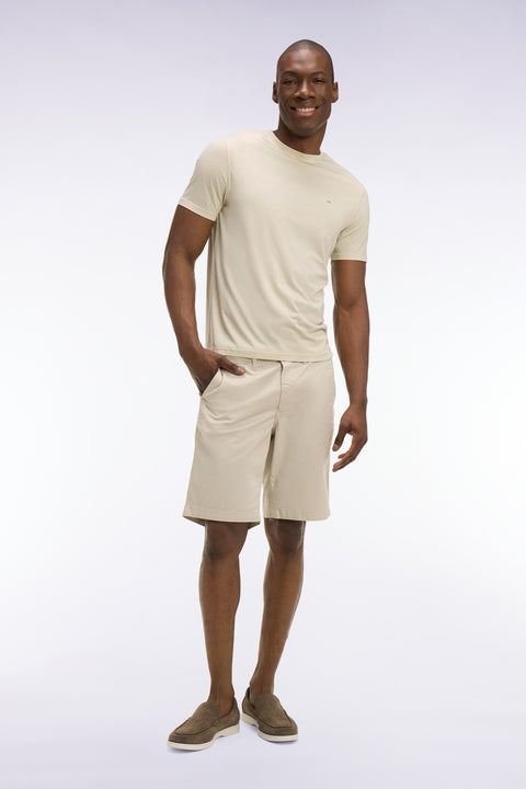 Bermuda chino en gabardine stretch beige - Image 3