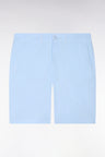 Bermuda chino en gabardine stretch bleu ciel