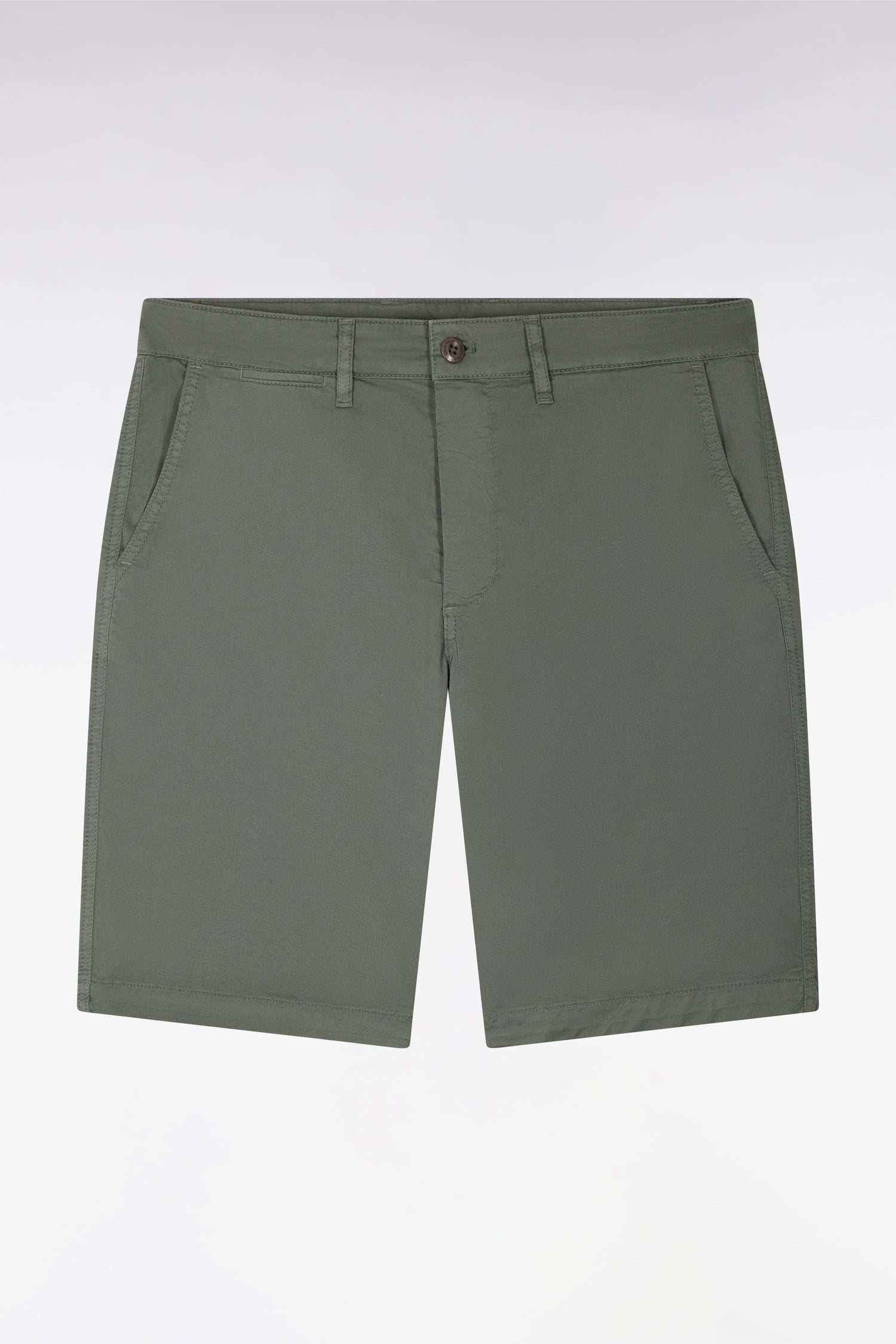 Bermuda chino en gabardine stretch kaki
