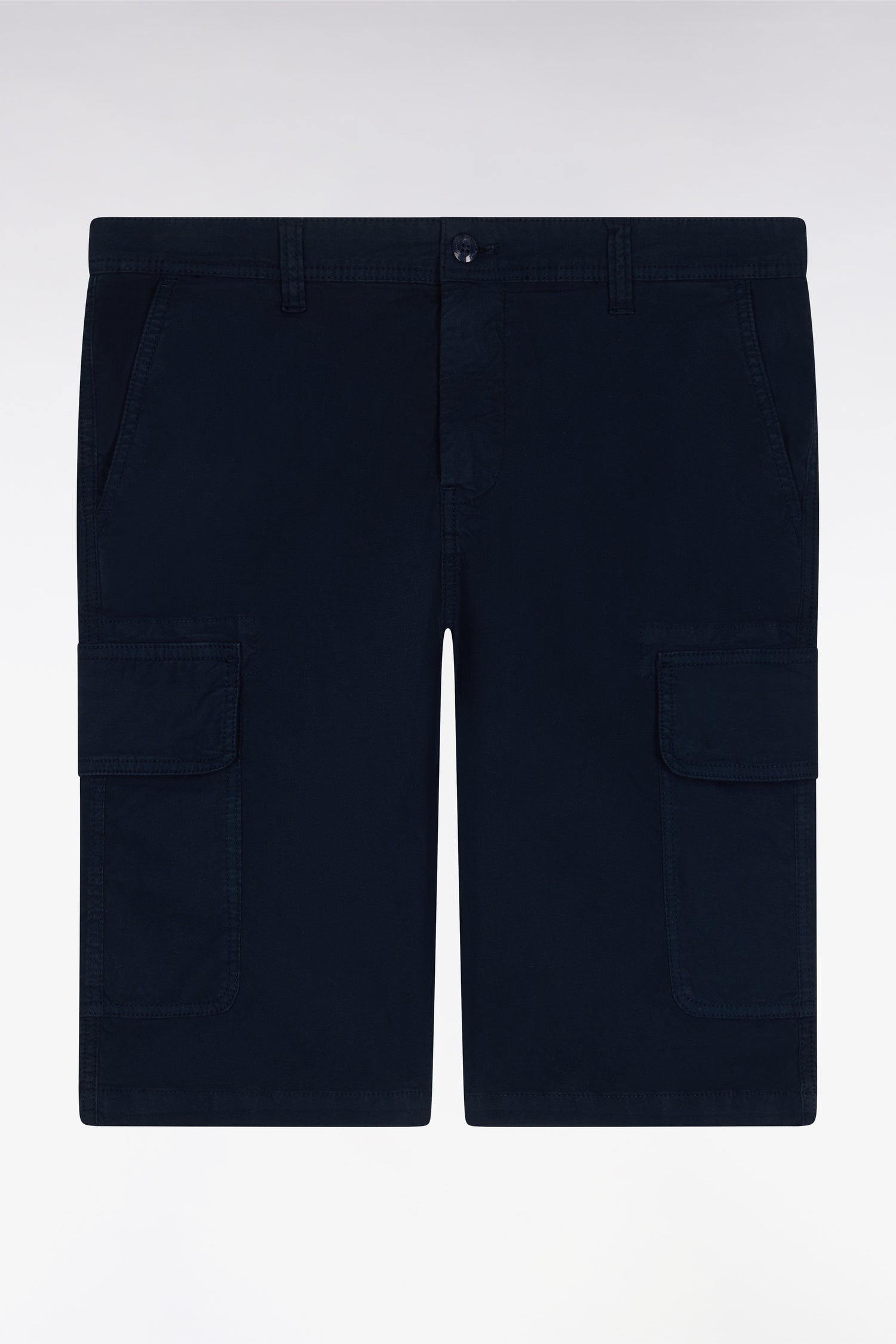 Bermuda cargo en coton marine