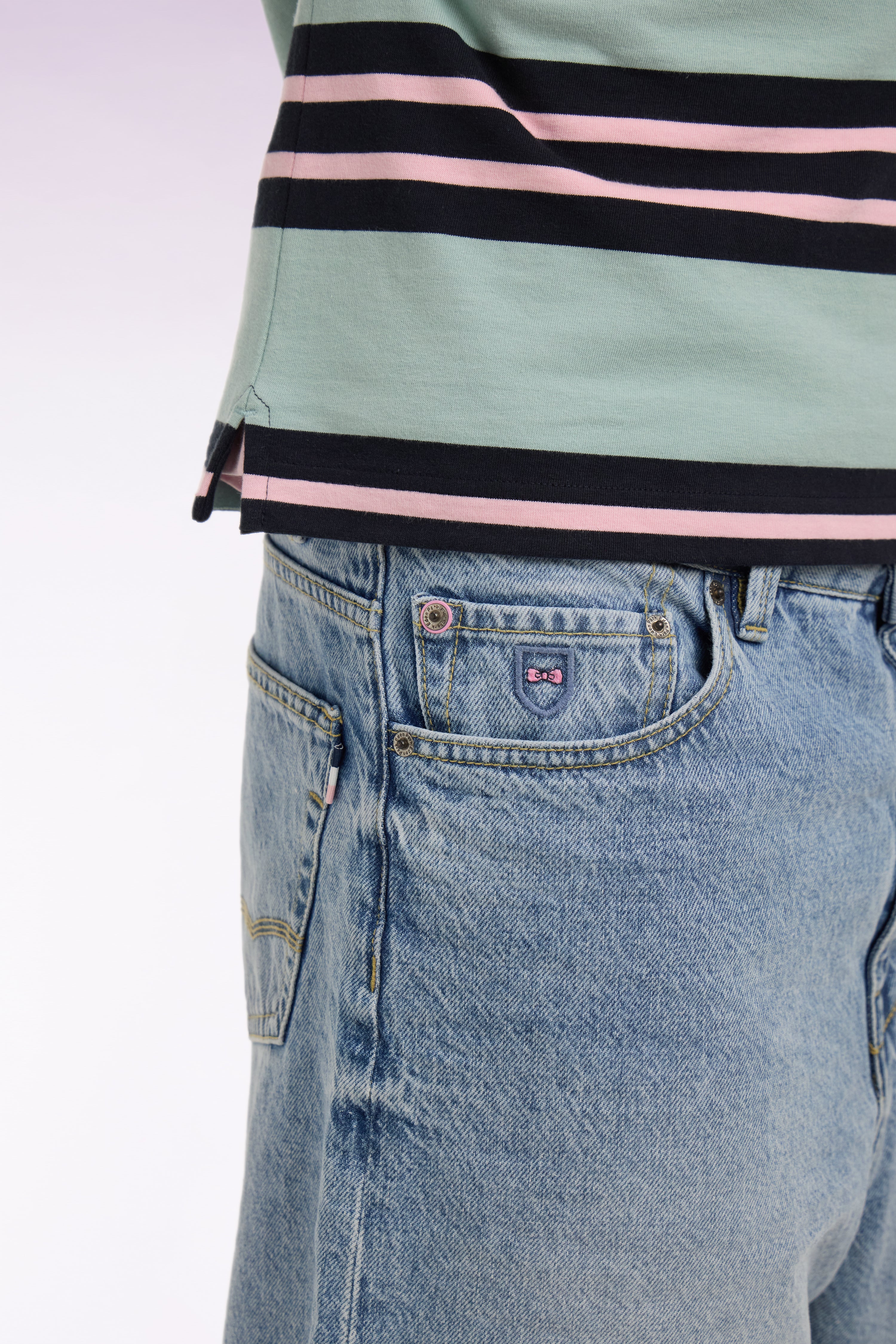 Bermuda Super Reg en denim stone bleach foncé