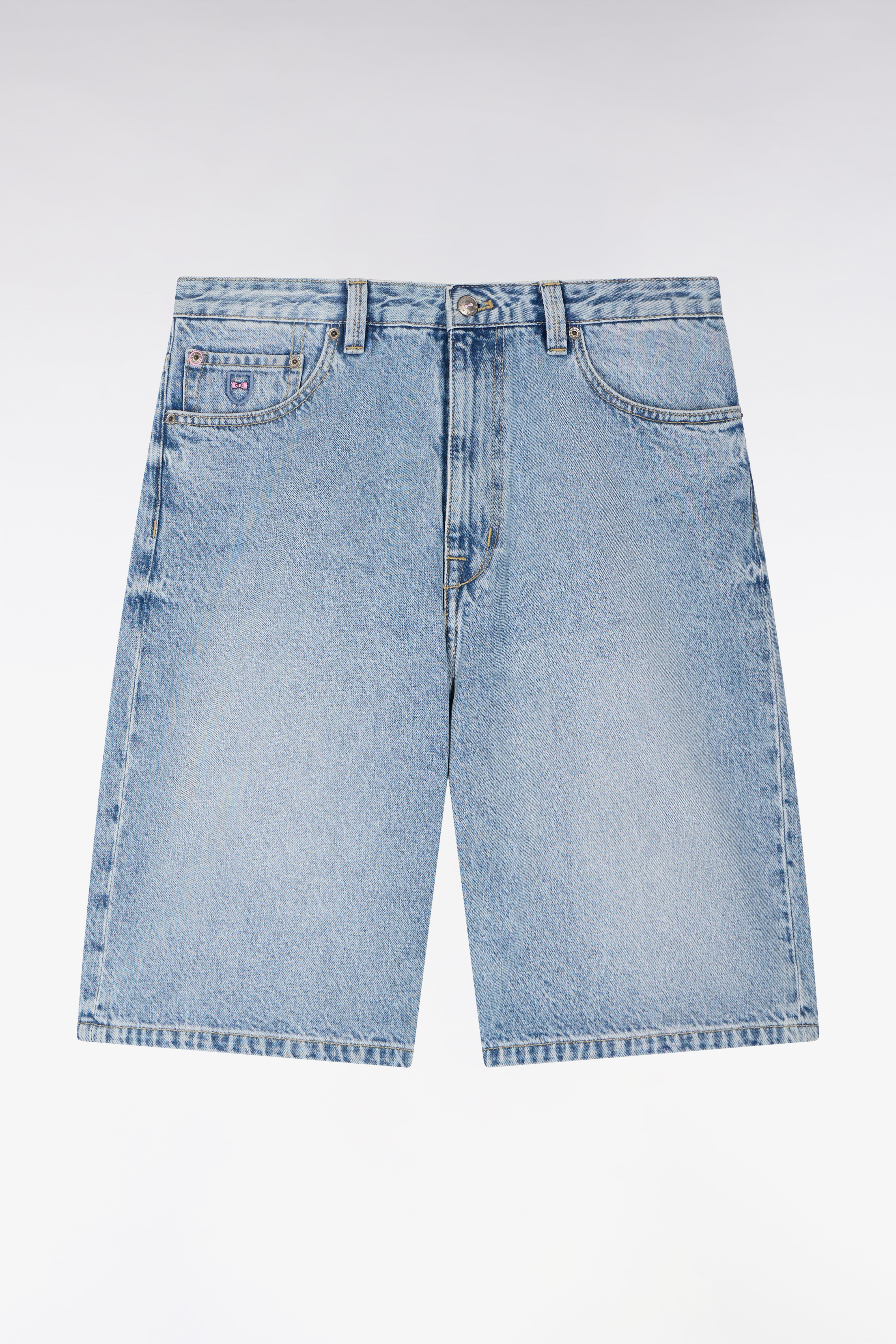 Bermuda Super Reg en denim stone bleach foncé