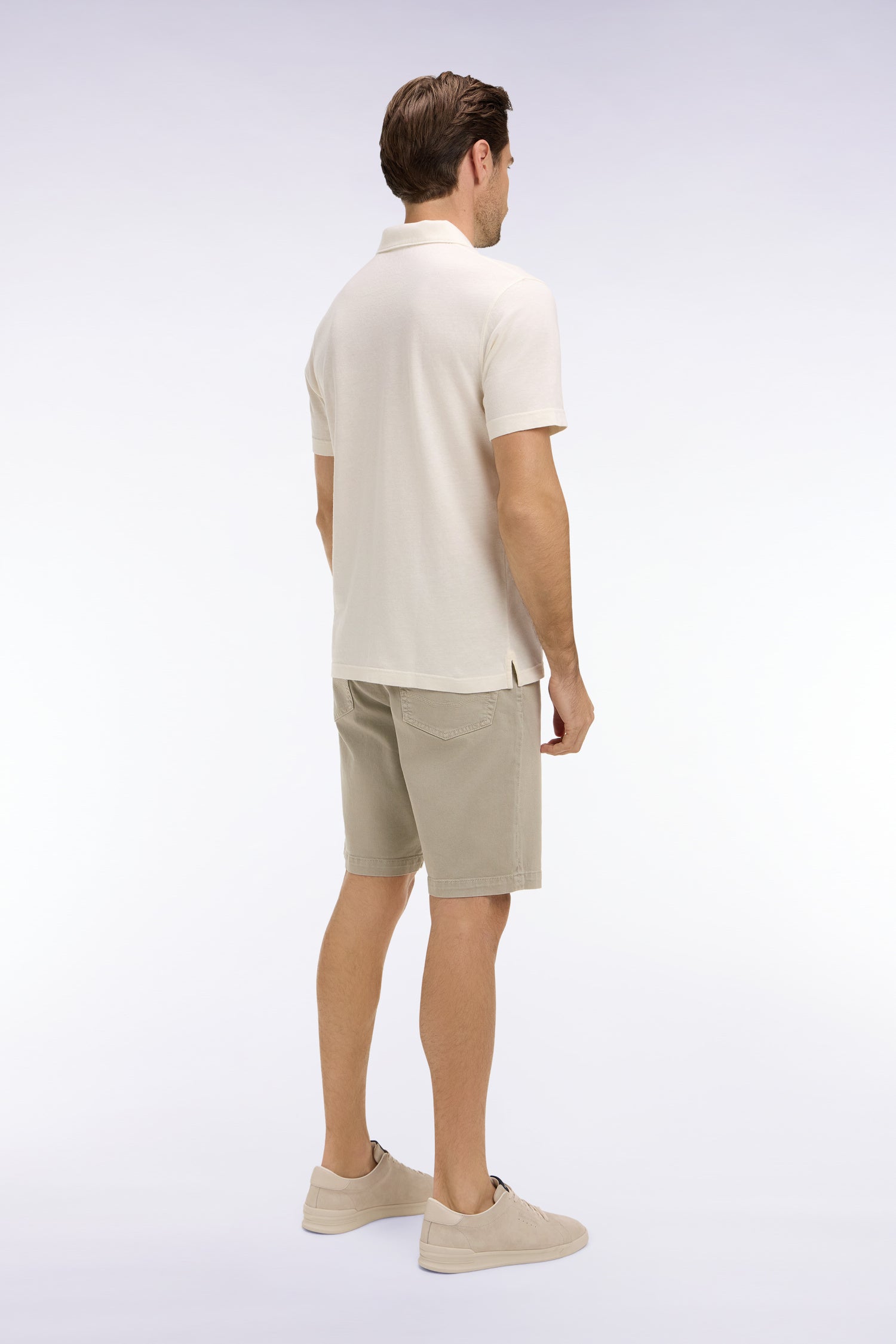 Bermuda en denim stretch kaki