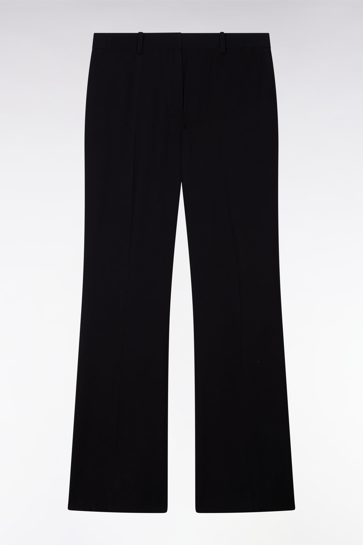 Pantalon flare fluide noir